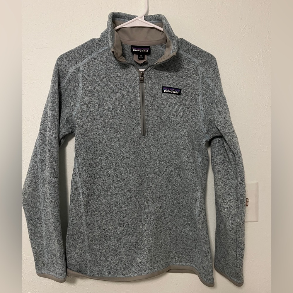 Patagonia Better Sweater 1/4 Zip Heather Blue XS